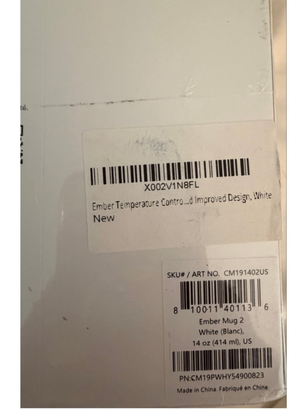 NEW Sealed Ember 2 Temperature Control Mug, 14 oz, White with Handle - Picture 6 of 11